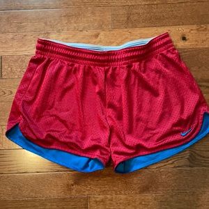 Berry and Teal Nike Shorts